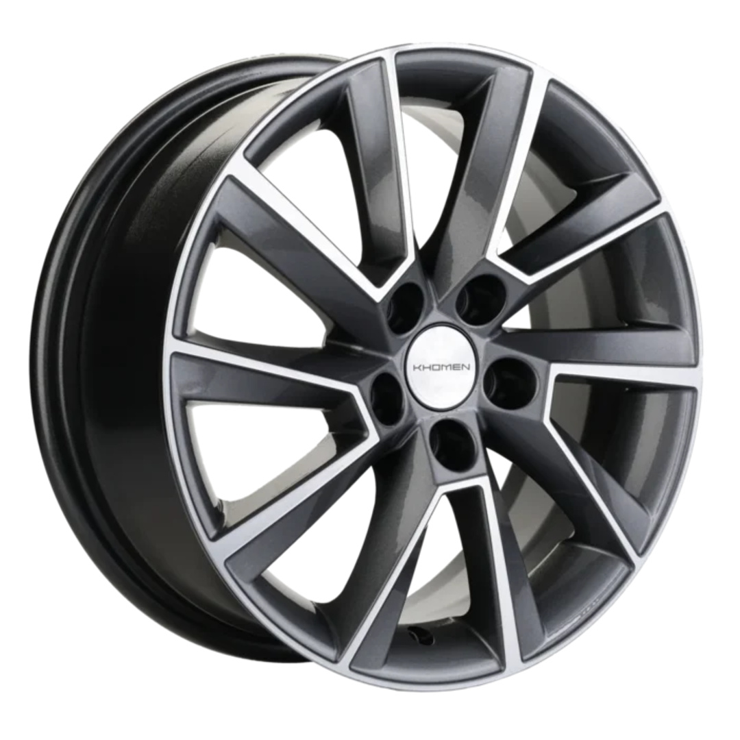 Диски Khomen Wheels KHW1507 (15_Rapid/Fabia) 6x15 5x100 ET38 57.1 Gray-FP  купить в Перми, цены в интернет-магазине «Автопартнер»